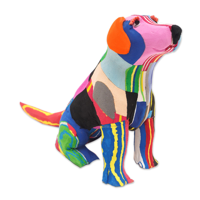 Eco-Friendly Flip-Flop Dog Sculpture