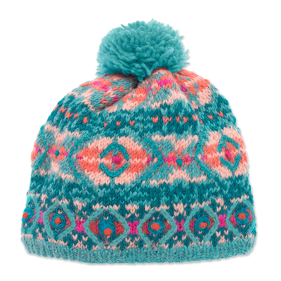 Hand-Knit Wool Hat from Nepal