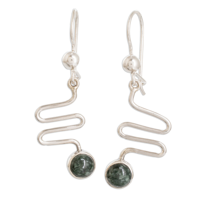 Jade dangle earrings