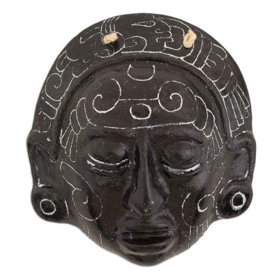 Handcrafted Maya Ceramic Decor Mask