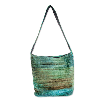 Hand Crafted Bamboo Chenille Shoulder Bag
