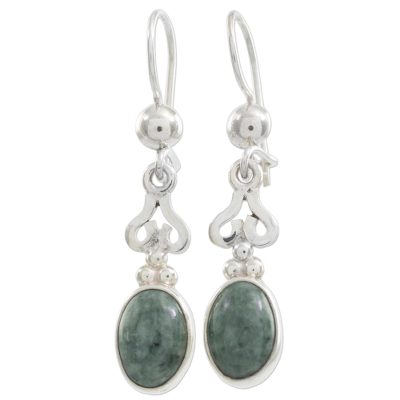 Jade dangle earrings