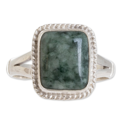 Artisan Crafted Jade Jewelry Rings from Guatemala