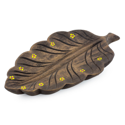 Leaf Theme Catchall Tray from El Salvador