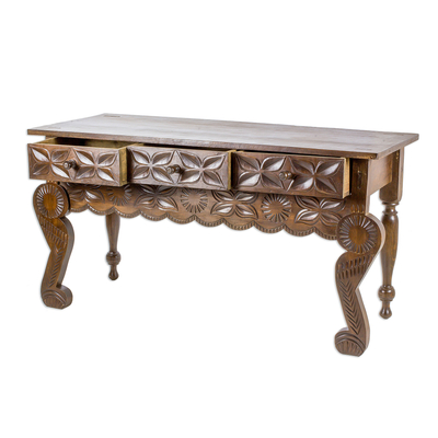 Handcrafted Wood Console Table from Guatemala