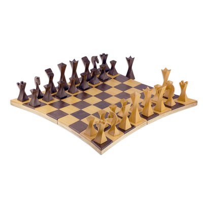 Tempisque and Salmwood Chess Set from Nicaragua