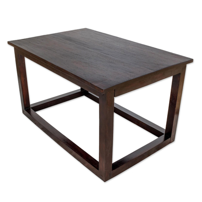 Modern Pinewood Accent Table from Guatemala