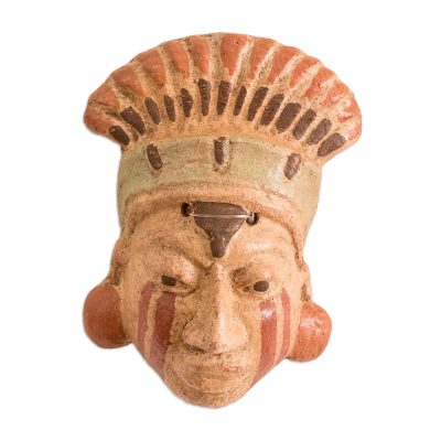 Ceramic Mask of a Mayan King from El Salvador