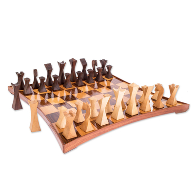 Modern Wood Chess Set