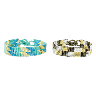 Adjustable Beaded Bracelets (Pair)