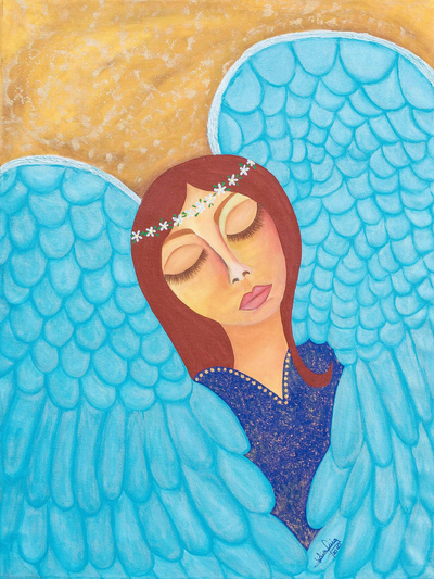 Original Angel Painting on Canvas