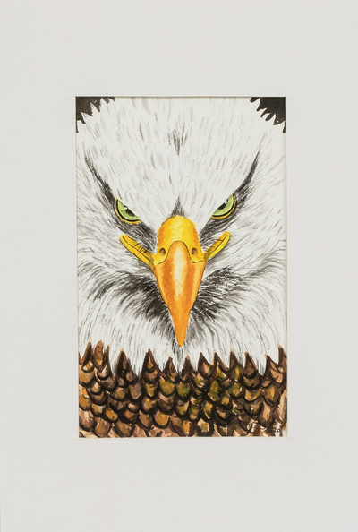 Original Eagle Painting from Guatemala