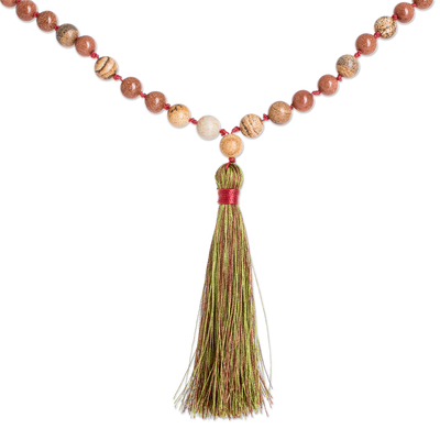 Handmade Gemstone Bead Necklace