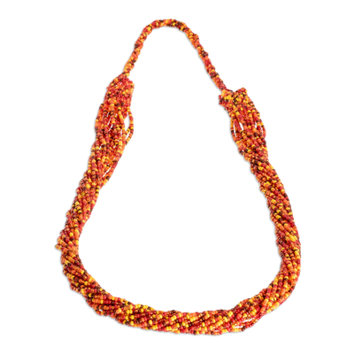 Handmade Long Bead Necklace
