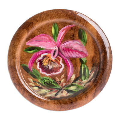Floral Hand-Painted Decorative Plate