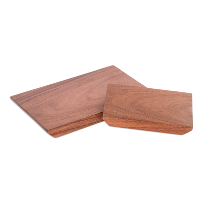 Handmade Wood Charcuterie Serving Boards (Pair)