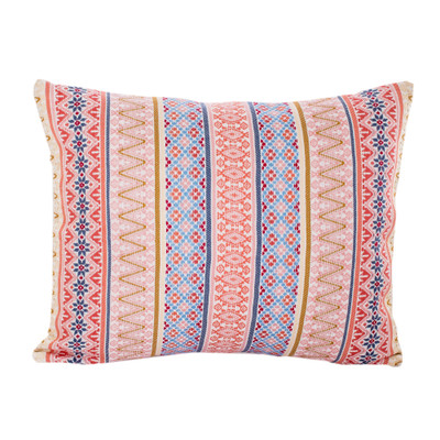Handloomed Strawberry Cotton Cushion Cover from Guatemala