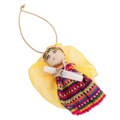 Handcrafted Guatemalan Worry Doll Ornament