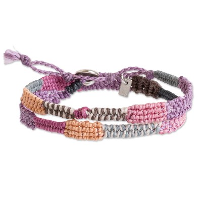 Handcrafted Multicolor Braided Wrap Bracelet from Guatemala