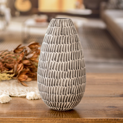 Handcrafted Modern Watertight Ceramic Vase from Guatemala