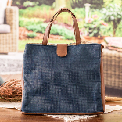 Fair Trade Faux Leather-Accented Handbag from Costa Rica