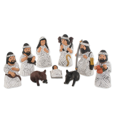 Christmas Amazonian Nativity Scene Sculptures (Set of 9)