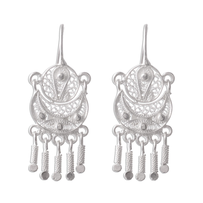 Peruvian Sterling Silver Filigree Earrings