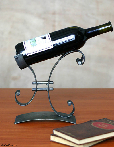 Iron Wine Bottle Holder