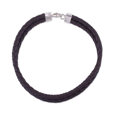 Modern Choker-Style Leather Necklace