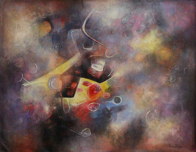 Abstract Oil Painting from Peru
