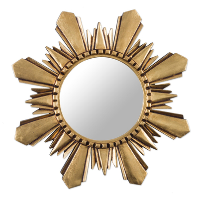 Handcrafted Gilded Wood Mirror (Medium)