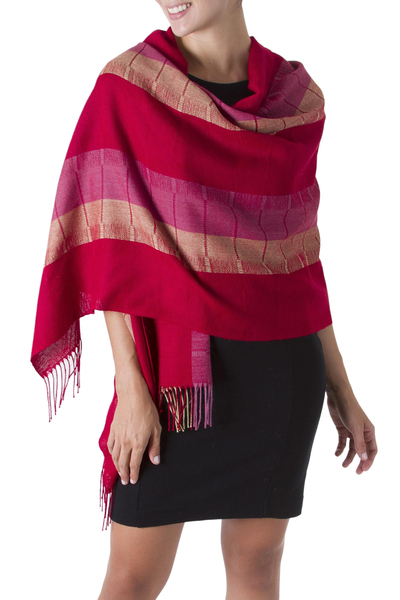 100% alpaca shawl