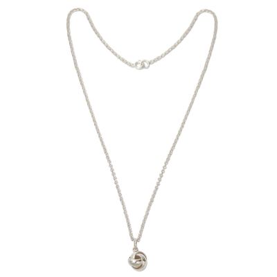 Modern Sterling Pendant Necklace