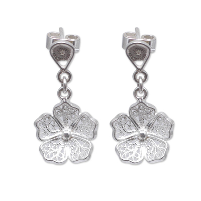 Handmade Andean Sterling Silver Earrings