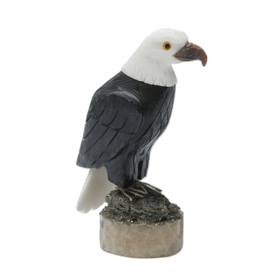 Fair Trade Gemstone Eagle Sculpture