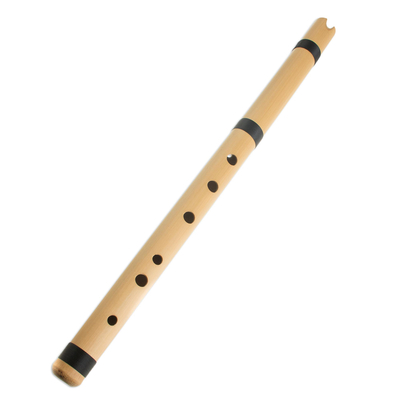 Traditional Flute in Natural Cane from Peru (19.5 in.)