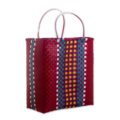 Handwoven Recycled Shopping Tote