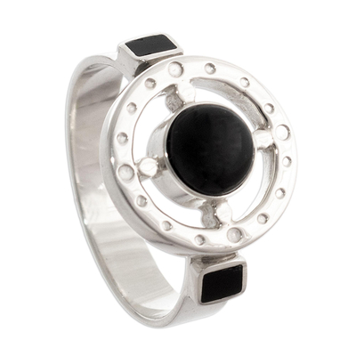 Hand Crafted Obsidian Cocktail Ring