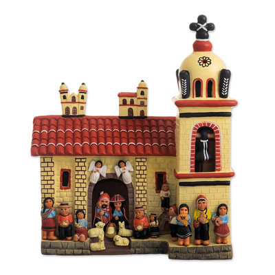 Hand Crafted Ayacucho Nativity Sculpture