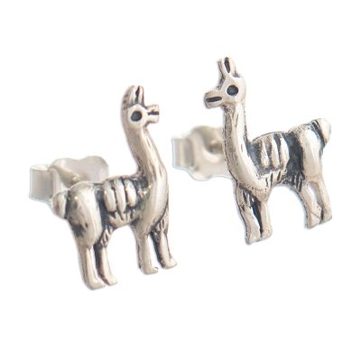 950 Silver Llama Earrings
