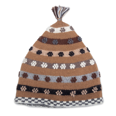Hand Knit 100% Baby Alpaca Hat