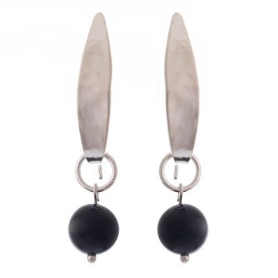 Black Onyx Earrings from Peru
