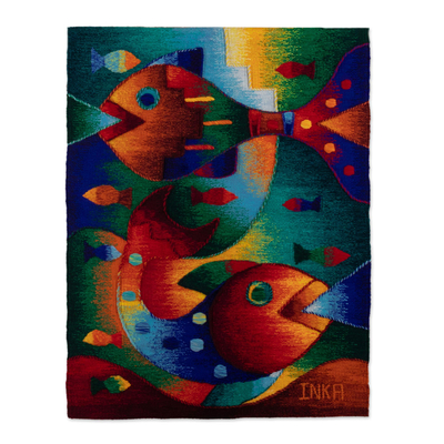 Colorful Alpaca Blend Tapestry