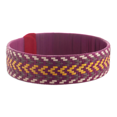 Multicolored Woven Cuff Bracelet