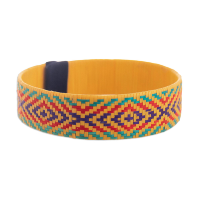 Handmade Woven Cuff Bracelet from Colombia