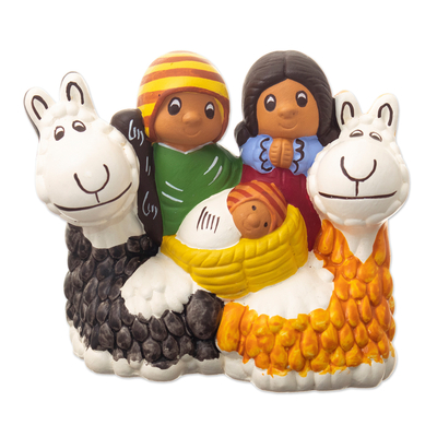 Andean Style Nativity Sculpture