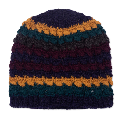 Hand Crocheted 100% Alpaca Hat