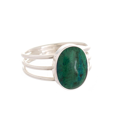 Handcrafted Chrysocolla Ring
