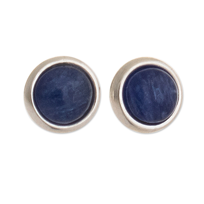 Small Stud Earrings with Sodalite