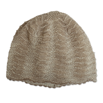 100% Baby Alpaca Knit Hat from Peru